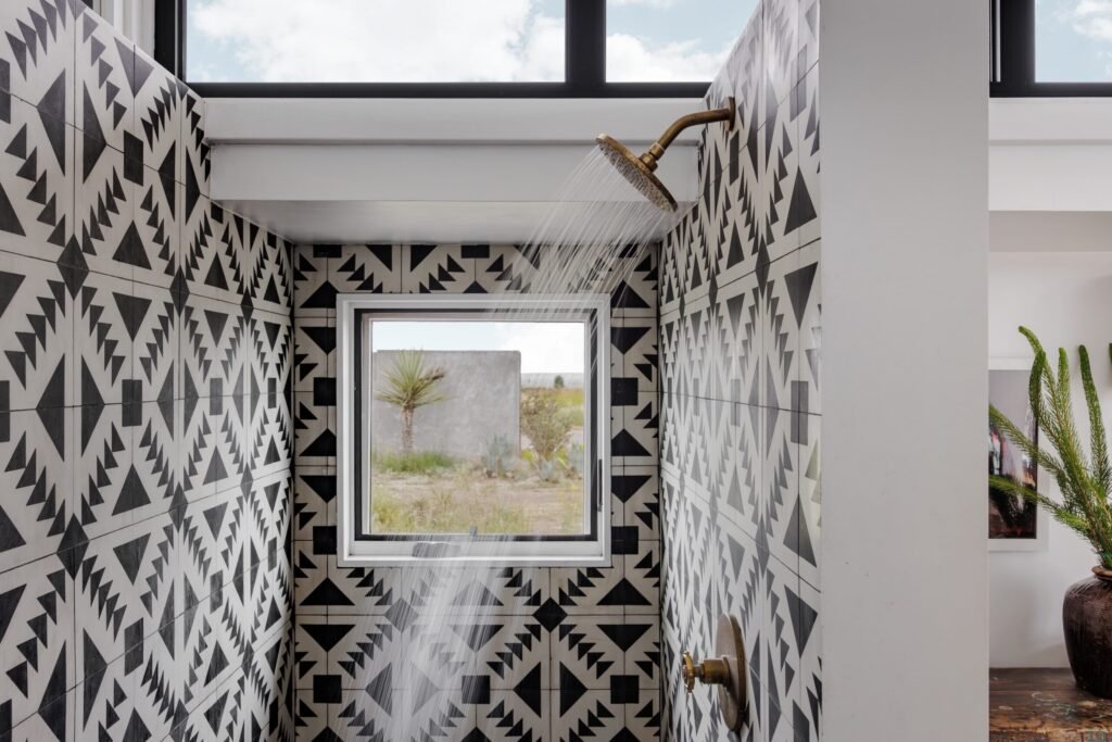 A £2.2m desert ranch near Marfa, Texas, once loved by A-listers, is for sale featuring stunning mountain views, modern design, and complete privacy on 10 acres.