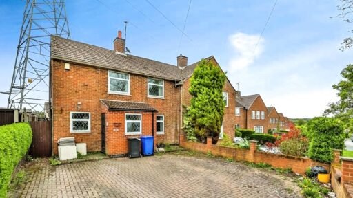 A three-bed home priced at £190,000 is turning heads due to a huge electricity pylon towering over its garden, casting a shadow across the conservatory and outdoor space.