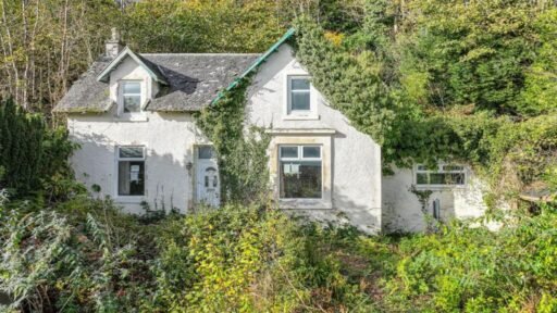 A three-bedroom seaside house near Glasgow is selling for just £60,000, but eerie graffiti reading Help us inside has made this so-called dream home a spooky bargain.