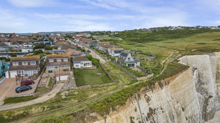 A £445,000 cliff top bungalow in Peacehaven offers stunning sea views and huge renovation potential on a 40 metre plot, despite nearby erosion concerns, making it a rare coastal project.