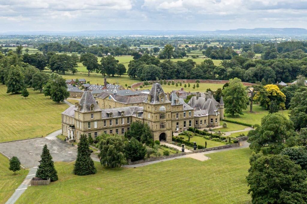 Fairytale Gothic mansion with Capability Brown gardens goes on sale for £700k offering dramatic halls secret rooms private cinema bar and historic charm in Wales.