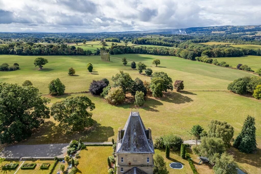 Fairytale Gothic mansion with Capability Brown gardens goes on sale for £700k offering dramatic halls secret rooms private cinema bar and historic charm in Wales.