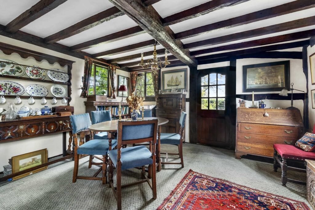 A £350,000 fairytale cottage rebuilt stone by stone in a picturesque village is for sale, offering beams, cosy charm, gardens, a pond and idyllic countryside living in Yarpole.