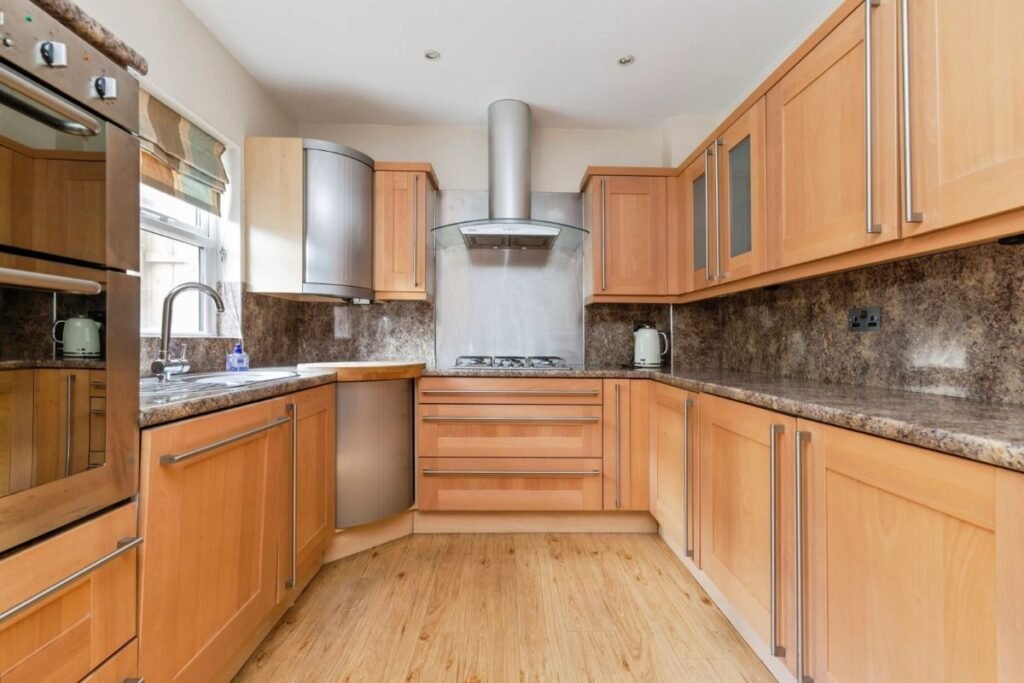 A £230,000 Durham townhouse has gone viral for its bizarre bathroom layout featuring two sinks divided by a glass panel, offering 1,565 sq ft and major fixer upper potential.