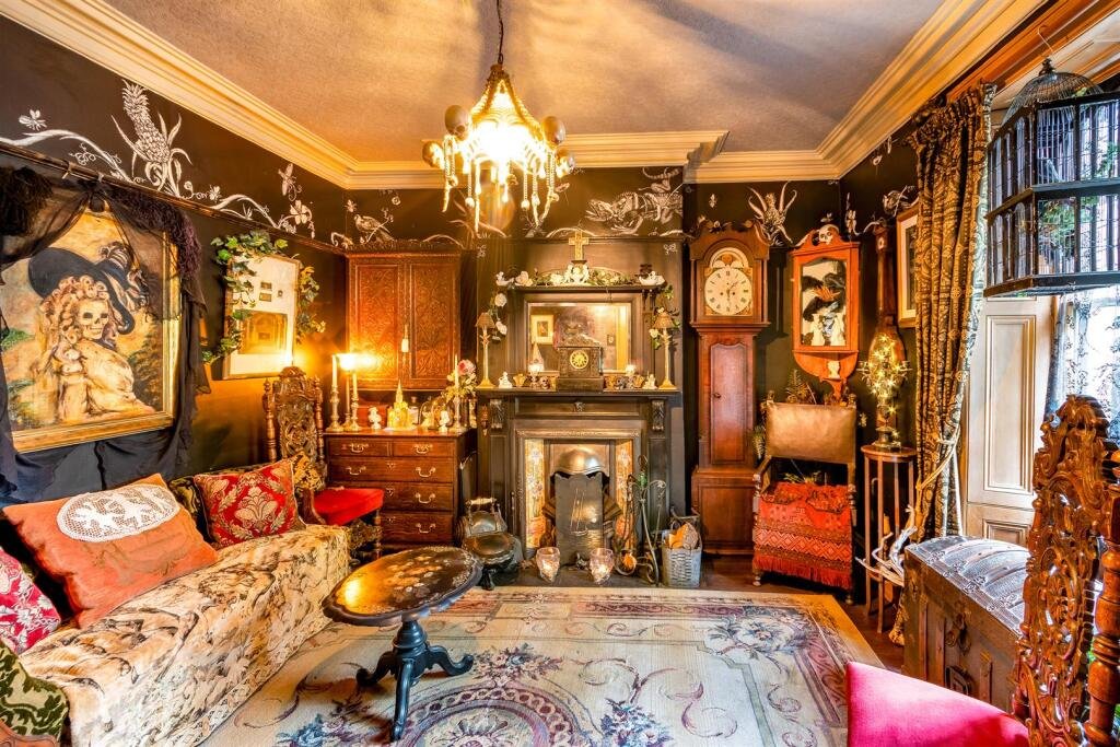 A £240000 period home in Rotherham charms with character and four floors of elegant features but shocks buyers with a mysterious strapped chair hidden in its basement sparking curiosity.