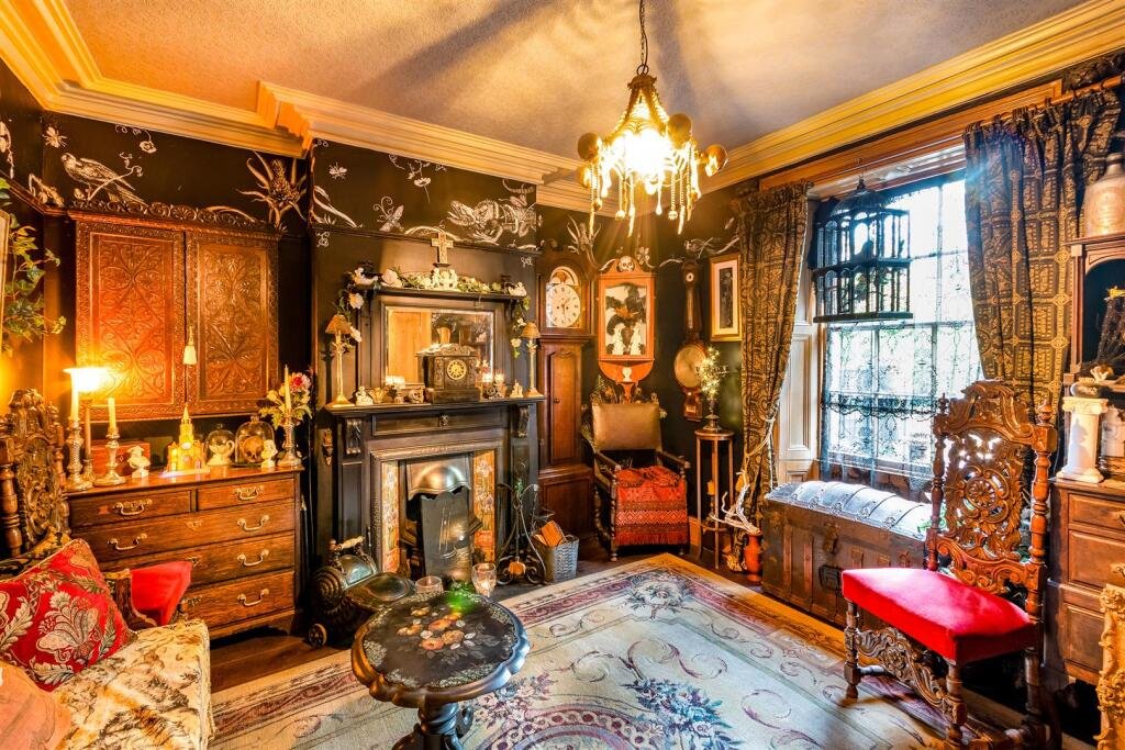 A £240000 period home in Rotherham charms with character and four floors of elegant features but shocks buyers with a mysterious strapped chair hidden in its basement sparking curiosity.