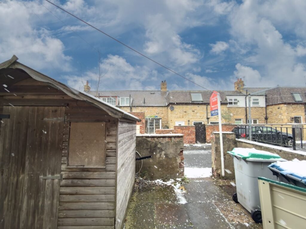 A quirky £80000 Burnopfield home hits auction featuring a bizarre bathroom with a toilet between two basins plus a spa bath fireplace lounge and garden in a village near Newcastle.