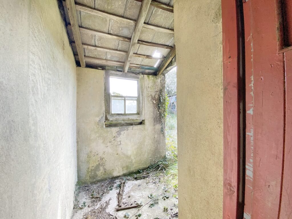 A £250,000 three bedroom home in Pembrokeshire is so derelict buyers are warned to enter at their own risk, offering two acres, huge renovation potential and countryside views.