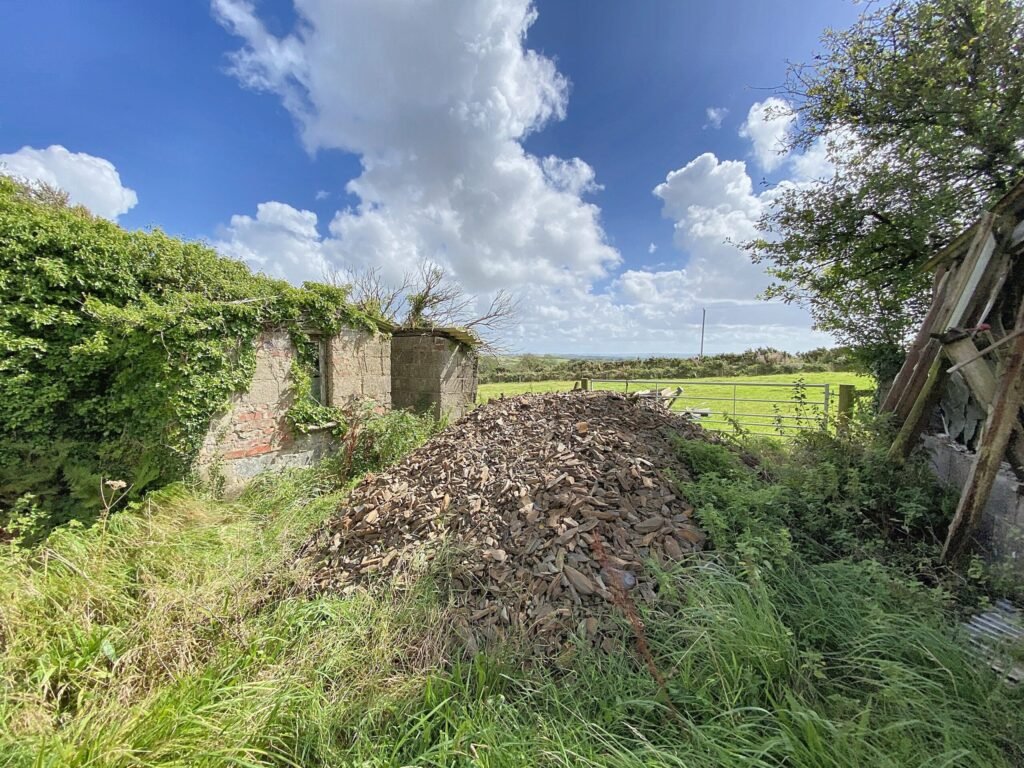 A £250,000 three bedroom home in Pembrokeshire is so derelict buyers are warned to enter at their own risk, offering two acres, huge renovation potential and countryside views.