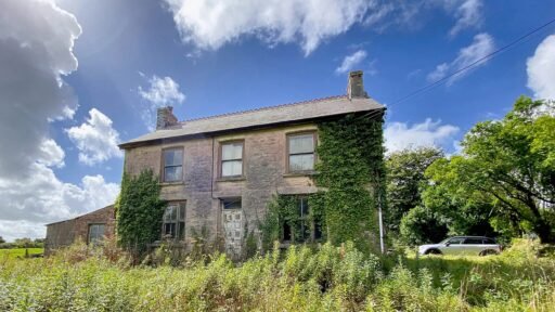 A £250,000 three bedroom home in Pembrokeshire is so derelict buyers are warned to enter at their own risk, offering two acres, huge renovation potential and countryside views.