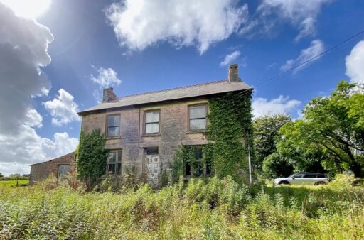 A £250,000 three bedroom home in Pembrokeshire is so derelict buyers are warned to enter at their own risk, offering two acres, huge renovation potential and countryside views.