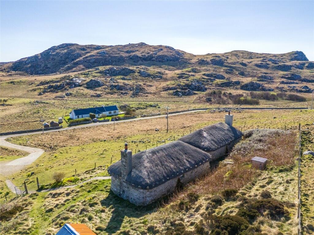 Two charming pre 1900 cottages on a secluded Scottish island have gone on sale for £390,000, offering peaceful countryside views and a rare slice of traditional island life