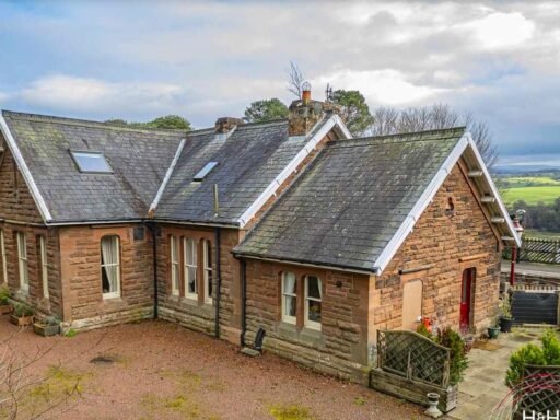 Victorian railway station turned luxury four bed home goes on sale for under £400k, boasting period features, Eden Valley views and trains still passing by