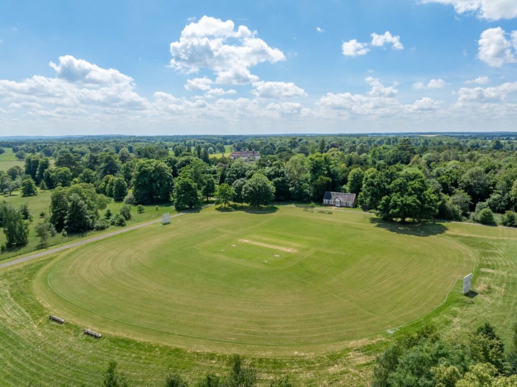 The last home built by Sir Edwin Lutyens, complete with a private cricket pitch and pavilion, goes up for sale after a £3m cut, now priced at £15m