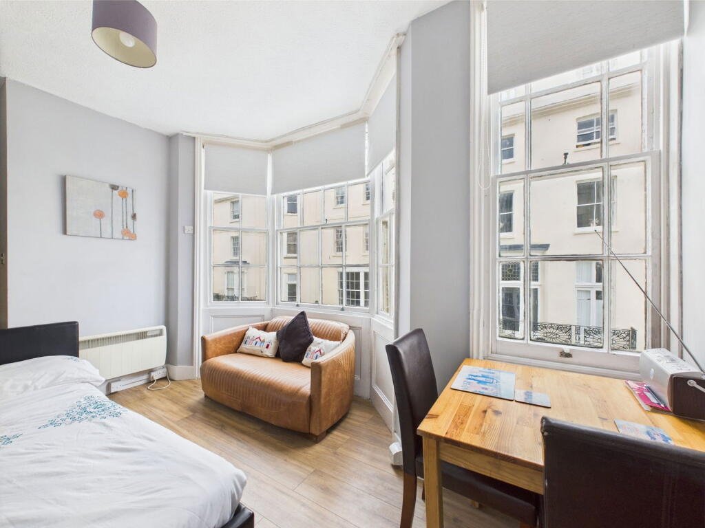Tiny 15 square metre studio with direct sea views in trendy Brighton hits the market for £130,000, offering beachside living where every inch counts for buyers.