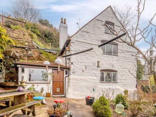 Dating back to 1511, this rare sandstone cave cottage with a bedroom carved into rock is for sale at £525,000, set in 2.5 acres near Kidderminster. Worcestershire UK sale