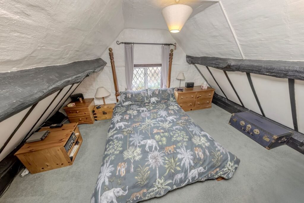 Dating back to 1511, this rare sandstone cave cottage with a bedroom carved into rock is for sale at £525,000, set in 2.5 acres near Kidderminster. Worcestershire UK sale