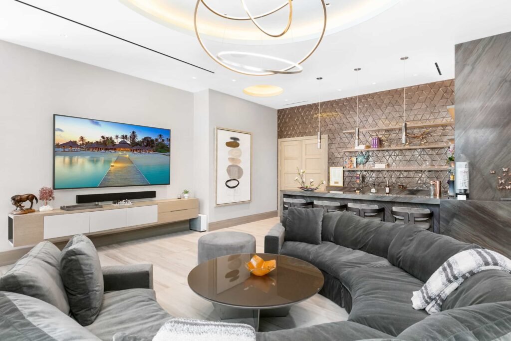 Villa Sereno in Stone Creek Ranch, Delray Beach, lists for £40m, boasting 11,000 sq ft of luxury, a Louis Vuitton themed wardrobe and five acres of grounds.