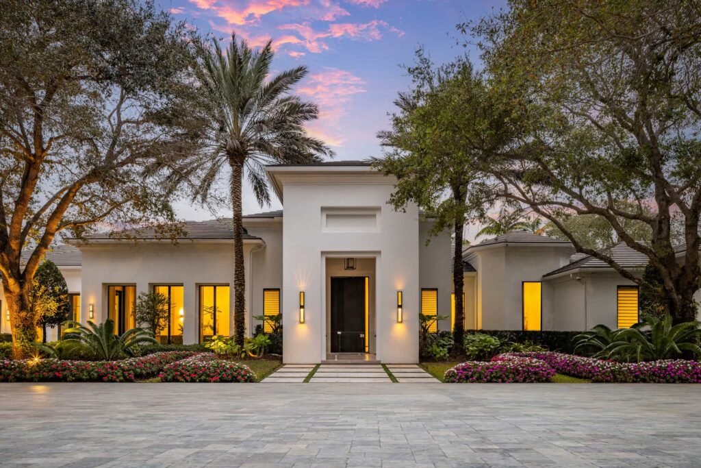 Villa Sereno in Stone Creek Ranch, Delray Beach, lists for £40m, boasting 11,000 sq ft of luxury, a Louis Vuitton themed wardrobe and five acres of grounds.