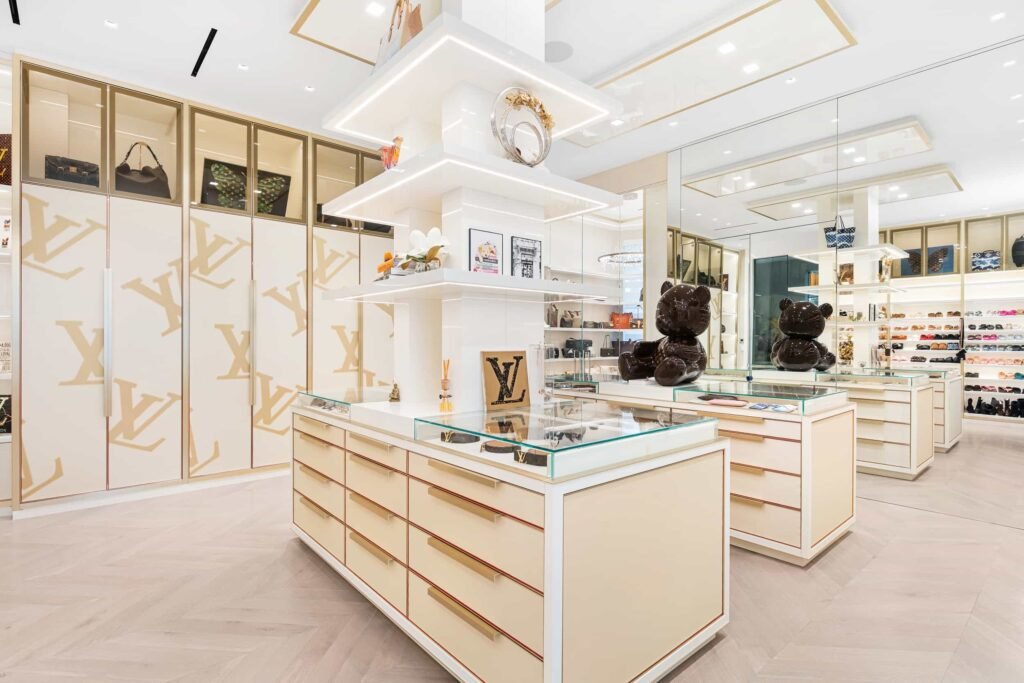 Villa Sereno in Stone Creek Ranch, Delray Beach, lists for £40m, boasting 11,000 sq ft of luxury, a Louis Vuitton themed wardrobe and five acres of grounds.