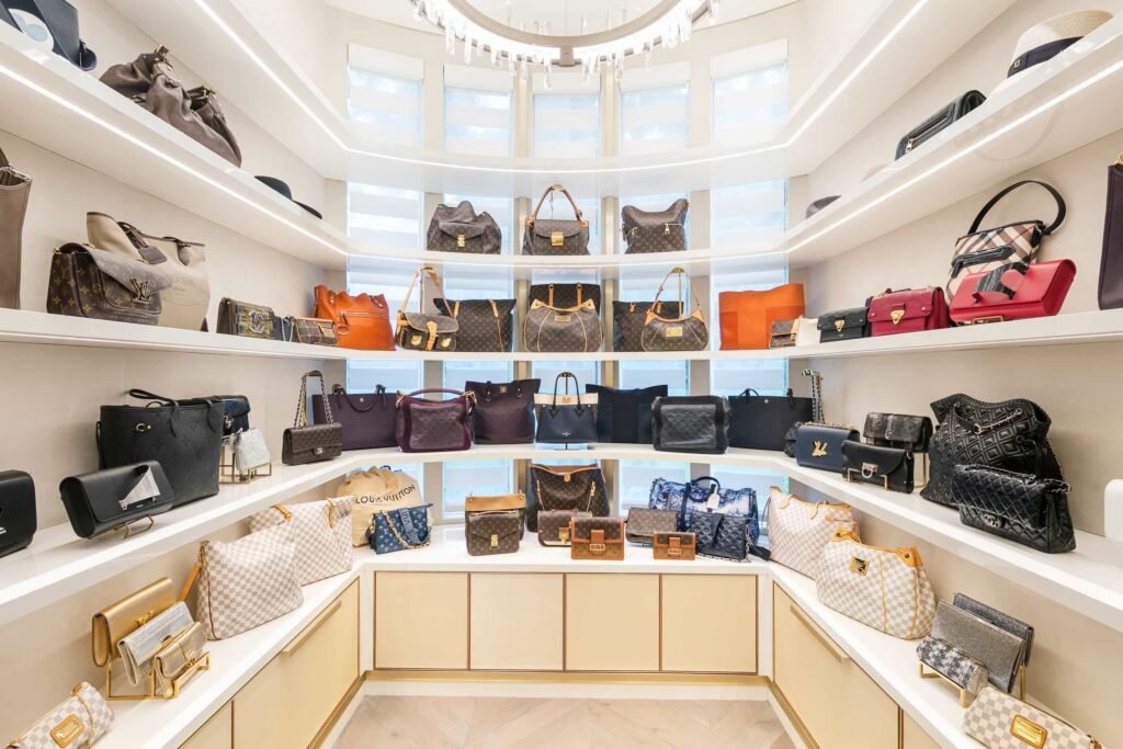 Villa Sereno in Stone Creek Ranch, Delray Beach, lists for £40m, boasting 11,000 sq ft of luxury, a Louis Vuitton themed wardrobe and five acres of grounds.