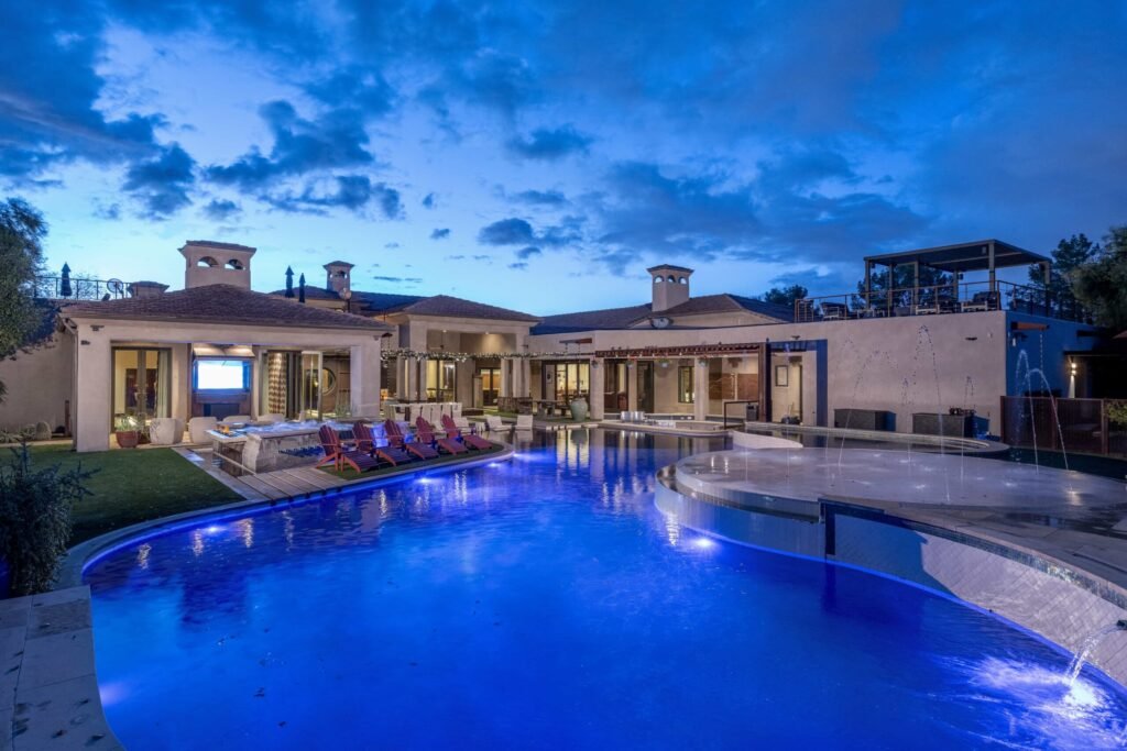 £15m Arizona mega bungalow in Gilbert boasts go kart track, underground shooting range, luxury man cave, spa, cinema and exotic enclosures across 24,000 sq ft estate