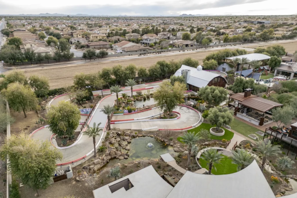 £15m Arizona mega bungalow in Gilbert boasts go kart track, underground shooting range, luxury man cave, spa, cinema and exotic enclosures across 24,000 sq ft estate