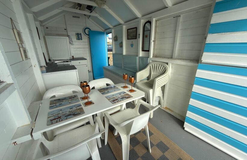 A one room beach hut on stilts in Thorpe Bay offers sweeping Thames Estuary views for £115,000, but buyers face a 10 year lease and £550 ground rent.