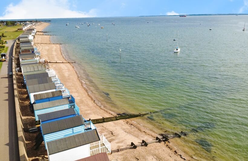 A one room beach hut on stilts in Thorpe Bay offers sweeping Thames Estuary views for £115,000, but buyers face a 10 year lease and £550 ground rent.