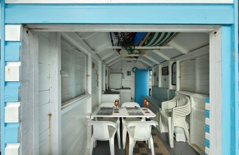 A one room beach hut on stilts in Thorpe Bay offers sweeping Thames Estuary views for £115,000, but buyers face a 10 year lease and £550 ground rent.