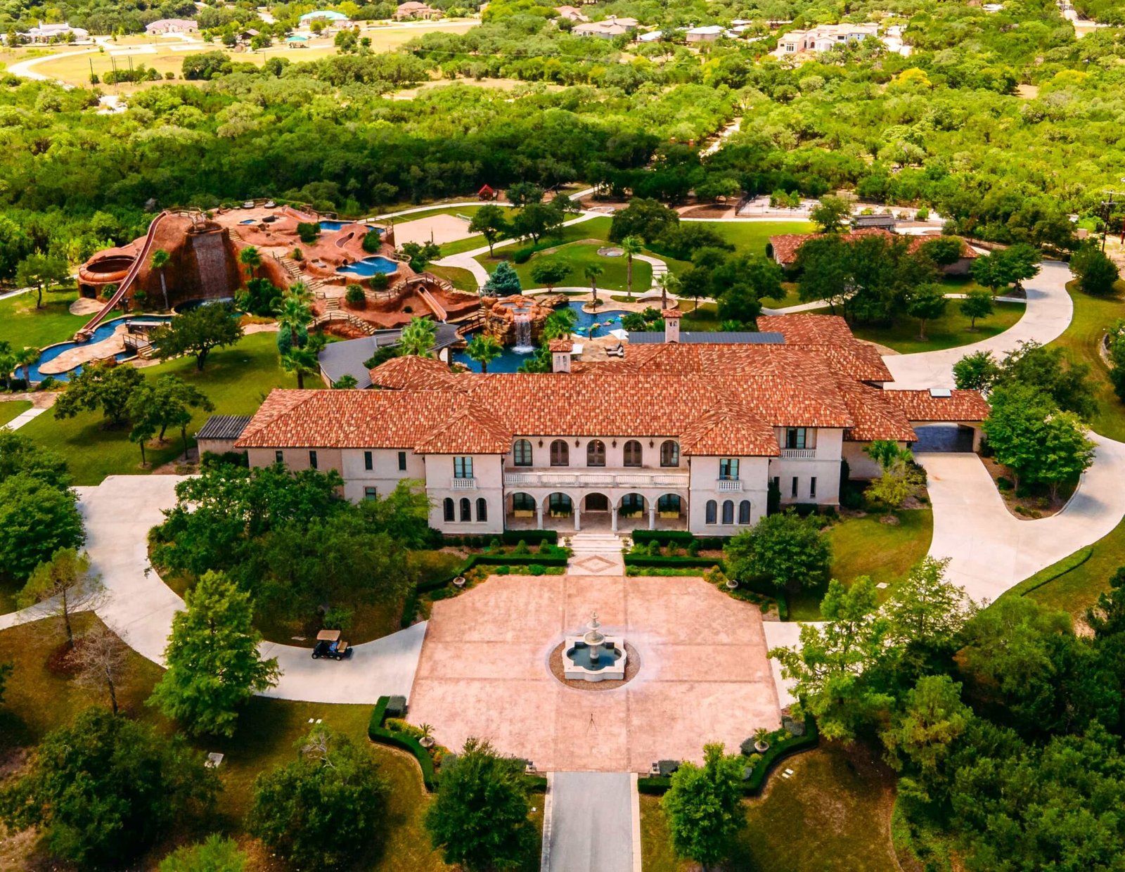 NBA legend Tony Parker’s 53 acre Texas mansion with a private water park and Spurs court, once used by Kai Cenat, is back on sale for $11m.