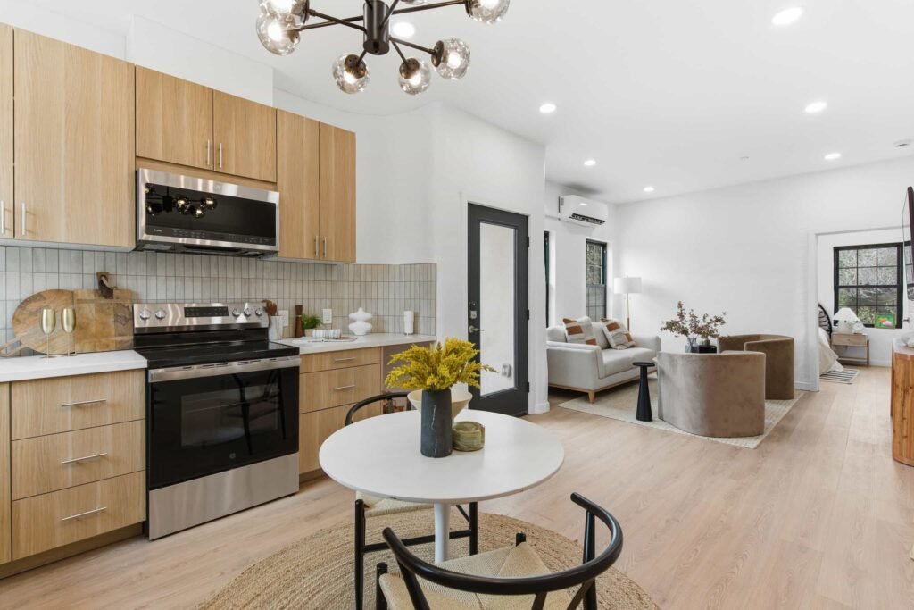 A 3D printer has created the first affordable neighbourhood in California, with bulletproof concrete homes from 4DIFY hitting the market at £280,000.