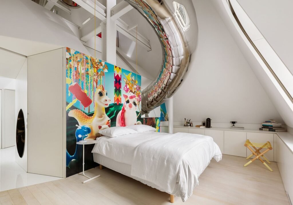 A $20m “sky house” atop a New York skyscraper stuns with a spiral slide, climbing wall and panoramic views, blending luxury living with bold, playful design