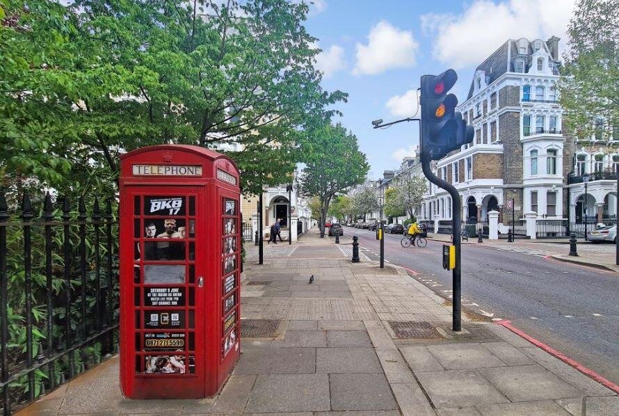 A Grade II listed red K6 phone box in Chelsea is going under the hammer for £7,500, offering a rare chance to own a British icon with endless quirky conversion possibilities.