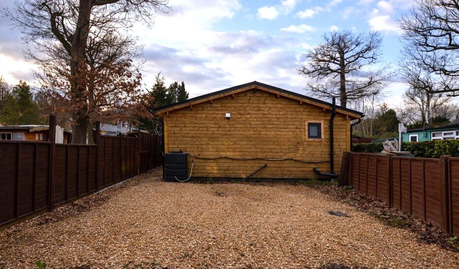 A fully refurbished two-bedroom chalet in the UK’s naturist village is for sale at £200,000, but buyers must embrace life fully clothed-free to call it home.