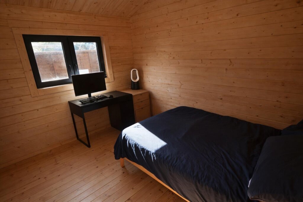 A fully refurbished two-bedroom chalet in the UK’s naturist village is for sale at £200,000, but buyers must embrace life fully clothed-free to call it home.