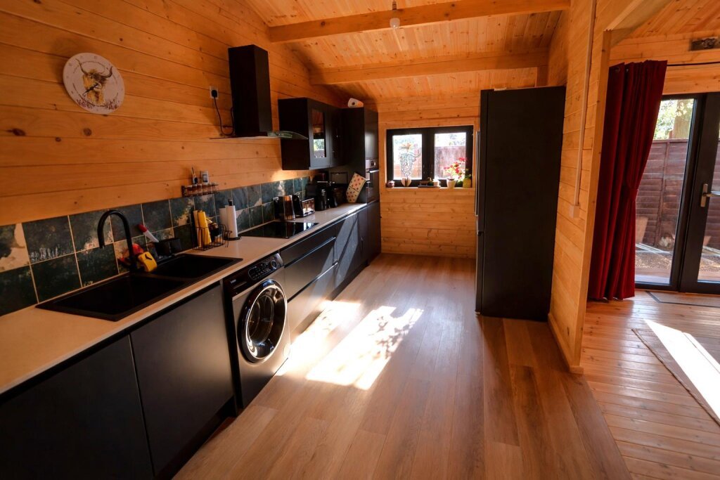 A fully refurbished two-bedroom chalet in the UK’s naturist village is for sale at £200,000, but buyers must embrace life fully clothed-free to call it home.