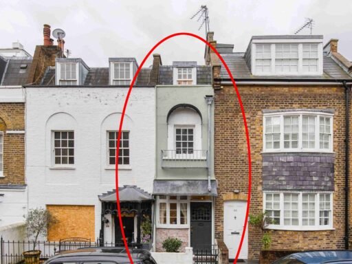 London's second narrowest home, just seven feet wide in Kensington, is on sale for £1.2 million, somehow squeezing in two bedrooms, two bathrooms and a private terrace.