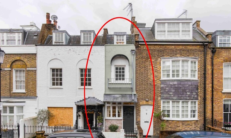 London's second narrowest home, just seven feet wide in Kensington, is on sale for £1.2 million, somehow squeezing in two bedrooms, two bathrooms and a private terrace.