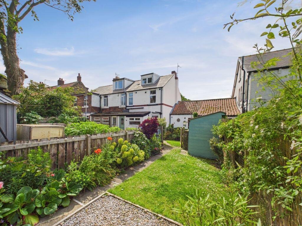 A £225,000 North Yorkshire coastal cottage has raised eyebrows with its open-plan bathroom sitting by the staircase, despite an otherwise stylish and freshly refurbished interior.