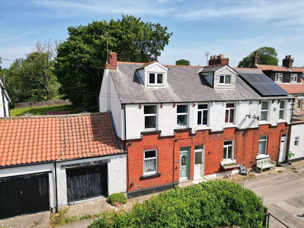 A £225,000 North Yorkshire coastal cottage has raised eyebrows with its open-plan bathroom sitting by the staircase, despite an otherwise stylish and freshly refurbished interior.