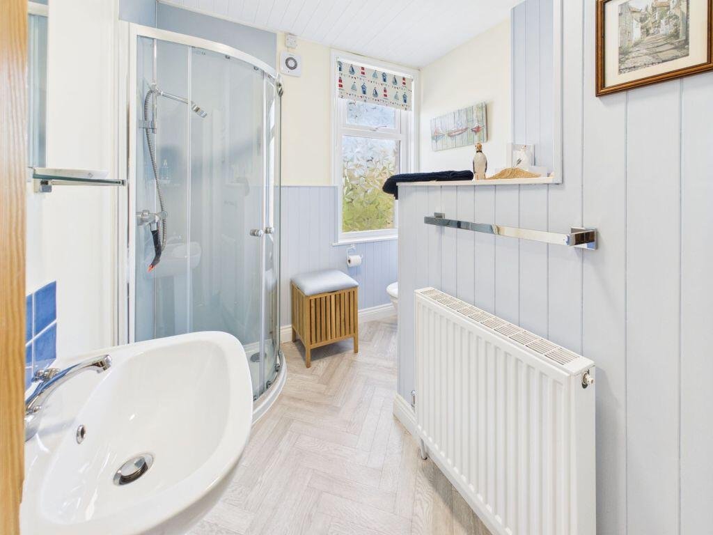 A £225,000 North Yorkshire coastal cottage has raised eyebrows with its open-plan bathroom sitting by the staircase, despite an otherwise stylish and freshly refurbished interior.