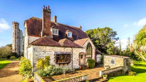 A £2.25 million Hampshire estate comes complete with its own 15th-century castle ruins, including a hexagonal gate tower linked to Henry VIII and the War of the Roses.