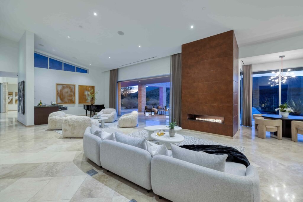 A luxury Las Vegas estate owned by the Morton family hits the market for £14.7m, boasting resort-style living, a waterslide and space for 250 guests in a stunning desert setting.