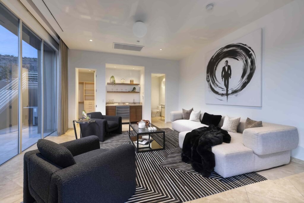 A luxury Las Vegas estate owned by the Morton family hits the market for £14.7m, boasting resort-style living, a waterslide and space for 250 guests in a stunning desert setting.