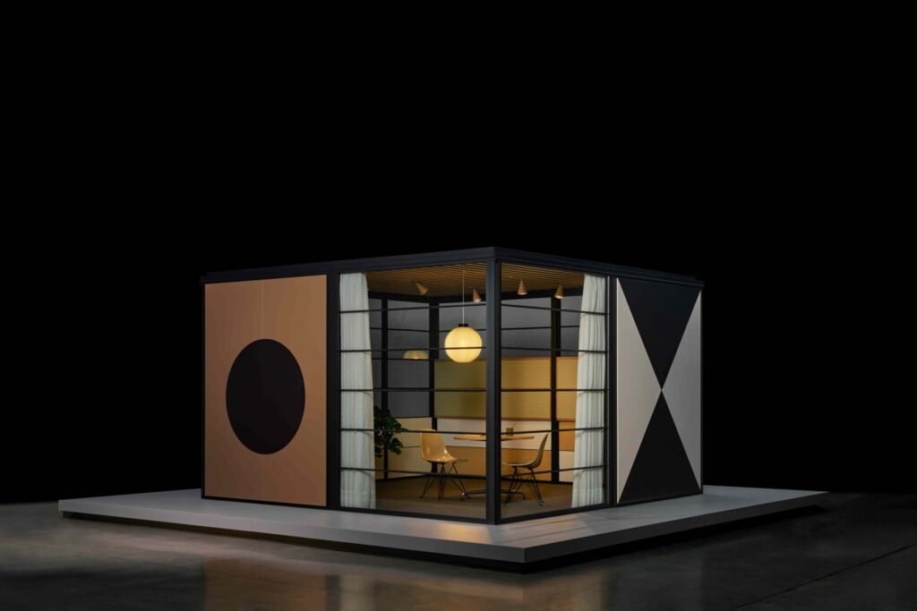 The iconic Eames House is reimagined as a flatpack modular home system, letting buyers build and customise their own stylish version with modern, sustainable design.