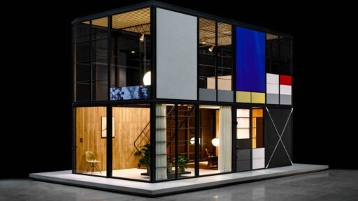 The iconic Eames House is reimagined as a flatpack modular home system, letting buyers build and customise their own stylish version with modern, sustainable design.