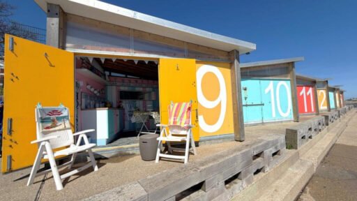 A luxury beach hut on award-winning Blue Flag East Beach in Shoeburyness, Essex goes on sale for £75,000 with panoramic Thames Estuary views perfect for summer.