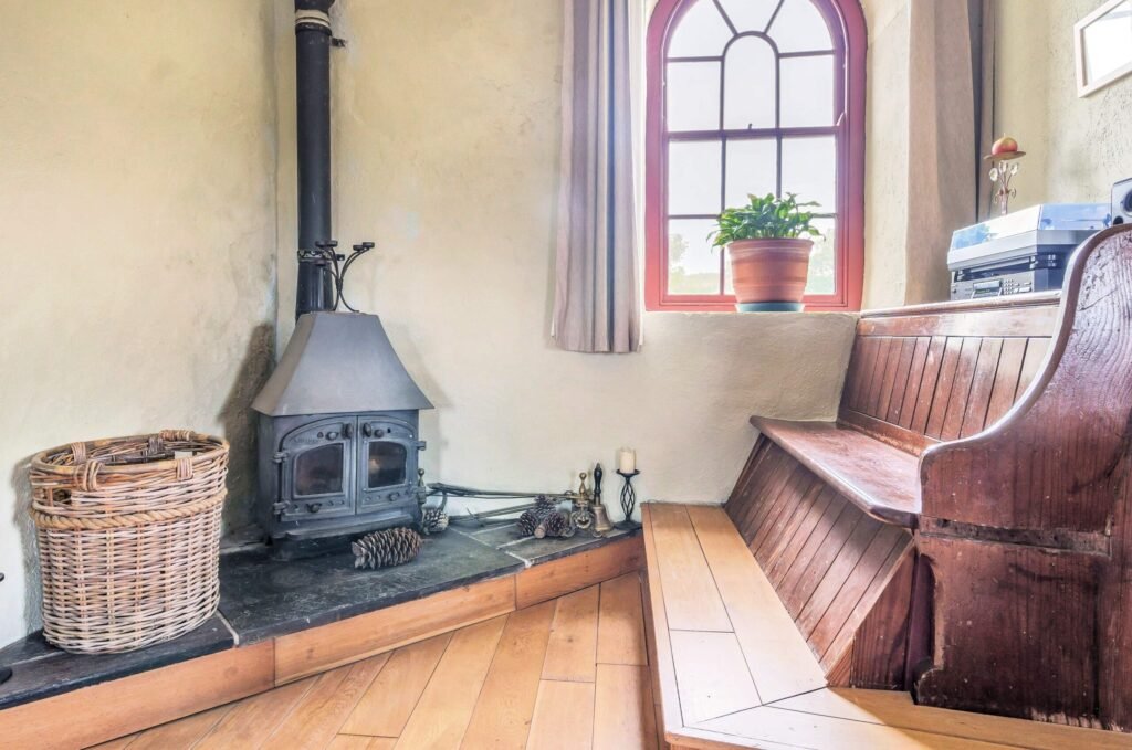 A Grade II-listed Cornish tin mine engine house has gone on sale for £500,000 after being converted into a striking five-floor, three-bedroom home with countryside views.
