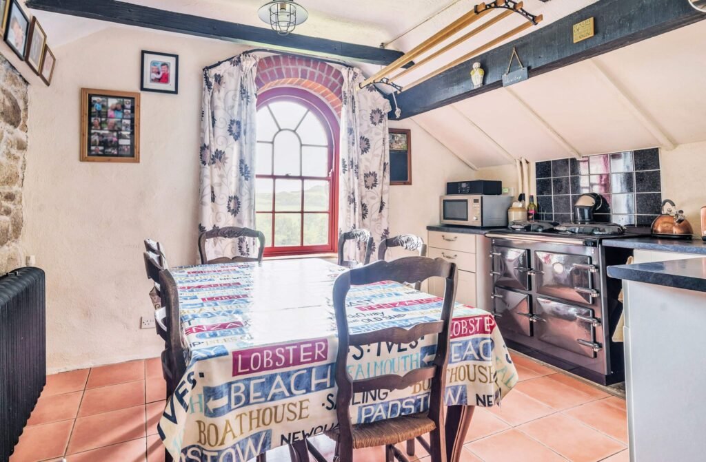 A Grade II-listed Cornish tin mine engine house has gone on sale for £500,000 after being converted into a striking five-floor, three-bedroom home with countryside views.